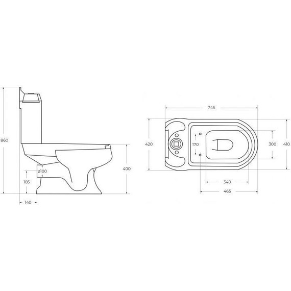 Унитаз-компакт Cezares King Palace CZR-163-T - фото 15