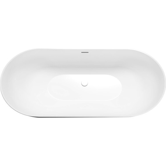 Ванна отдельностоящая Grossman Classic 170x80 см GR-2501MB, черный матовый - фото 2