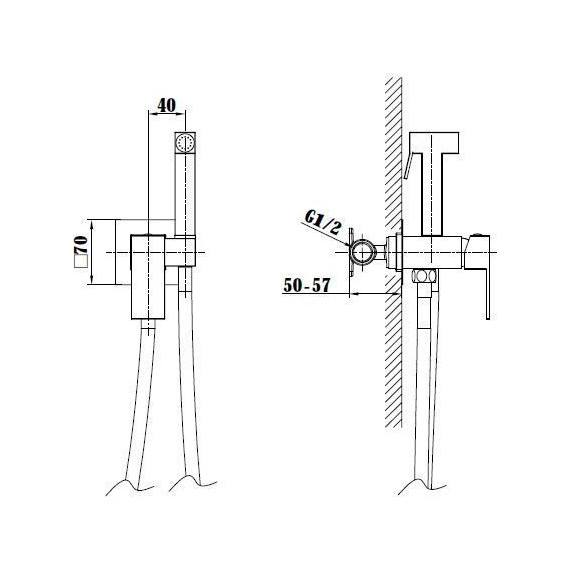 Набор для гигиенического душа Vincea VHFW-102CH - фото 3