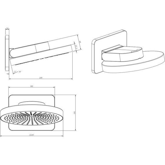 Душевая система для ванны Vincea Inspire VSFW-432TI1CH - фото 12