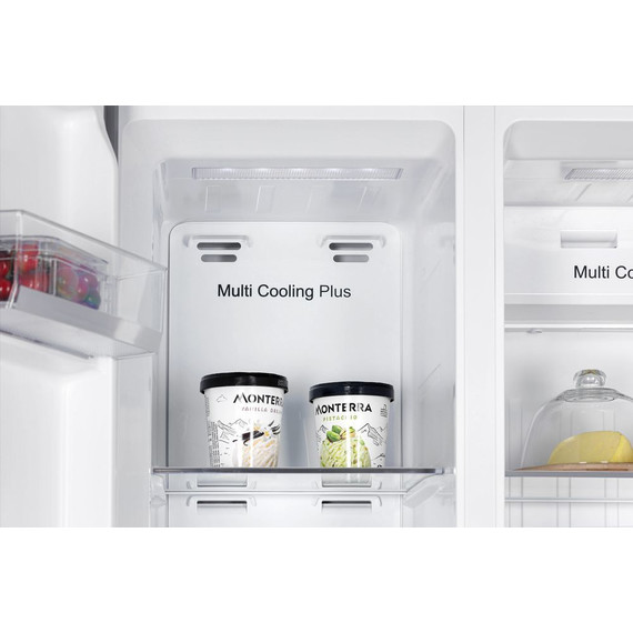 Холодильник Side by Side NordFrost RFS 525DX NFGW inverter (белое стекло) - фото 14