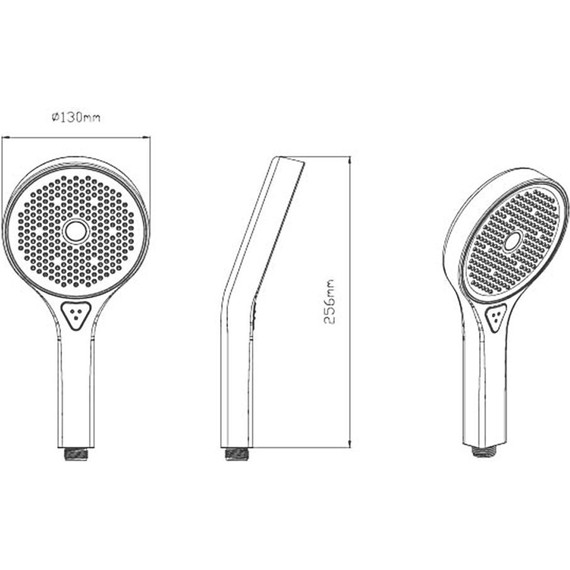 Душевая система для душа с термостатом Vincea VSFW-422T2GM, вороненая сталь - фото 8