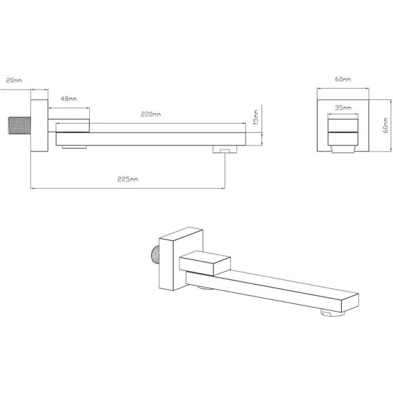Душевая система для ванны с термостатом Vincea VSFW-432T1MB, черный - фото 9