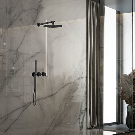 Душевая система для душа Vincea Groove VSFW-4G01MB, черный - фото 2