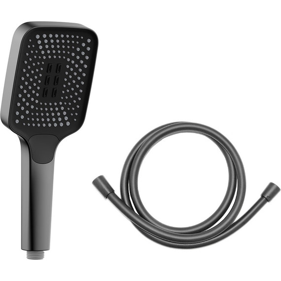 Ручной душ со шлангом Vincea VSHN-41HGM, вороненая сталь - фото 
