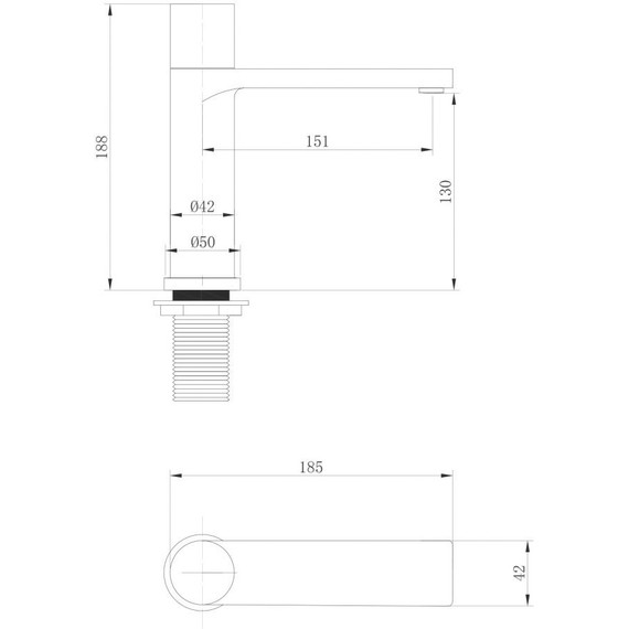 Смеситель для раковины Abber Rund AF8710NG, никель, Цвет производителя: никель - фото 3
