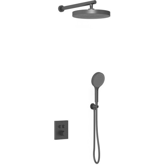 Душевая система для душа с термостатом Vincea Inspire VSFW-3I21T2MB, черный - фото 