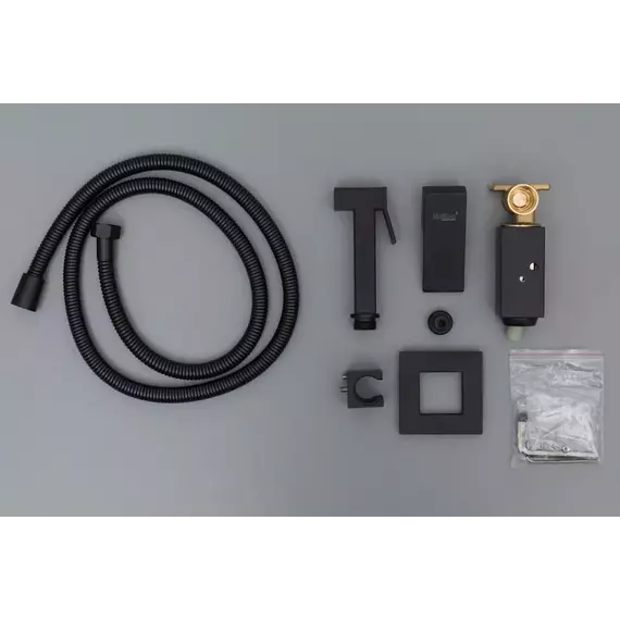 Набор для гигиенического душа Haiba HB5512-7, чёрный матовый - фото 2