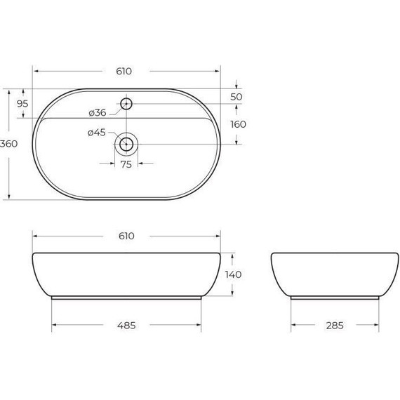 Раковина-чаша BelBagno 61 см BB1346 - фото 8