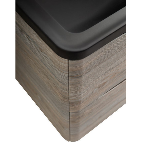 Тумба подвесная с раковиной BelBagno ACQUA-1200-2C-SO-PS 120 см, Pino Scania (раковина BB1200/455-LV-ART-ALR-NERO), Цвет фасада: Pino Scania Nero - фото 7