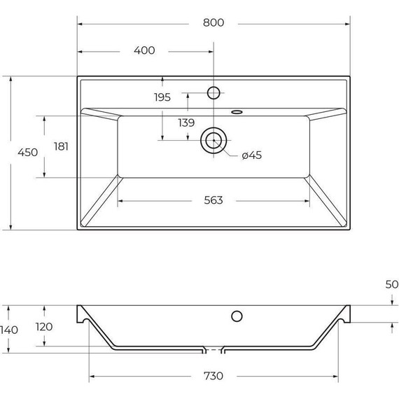 Тумба подвесная с раковиной BelBagno VITTORIA-800-2C-SO-BO-P 80 см, Bianco Opaco (раковина BB800/450-LV-ART-AST-NERO) - фото 14