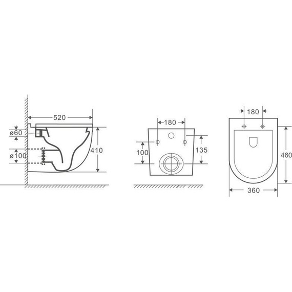 Инсталляция Loranto с подвесным безободковым унитазом Azario Fora 4501+AZ-0017 E-R - фото 7