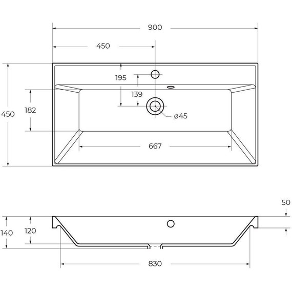 Тумба подвесная с раковиной BelBagno VITTORIA-900-2C-SO-BO-P 90 см, Bianco Opaco (раковина BB900/450-LV-ART-AST-NERO) - фото 14