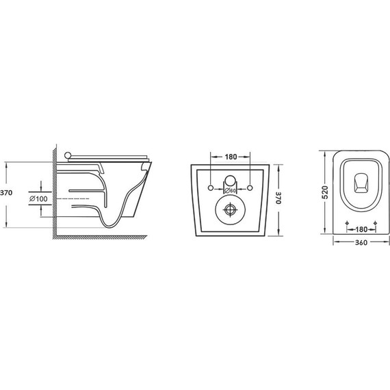 Унитаз подвесной безободковый Grossman Color GR-4441BMS с крышкой микролифт, черный - фото 4