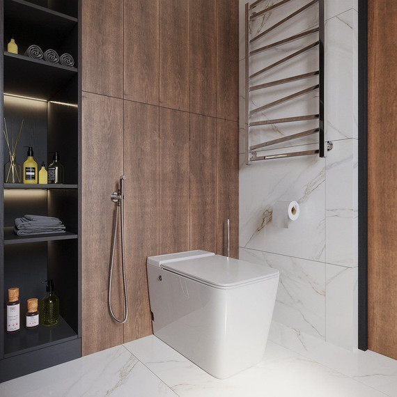 Унитаз приставной безободковый импульсный Grossman Impuls GR-PR-5501 с крышкой микролифт - фото 2