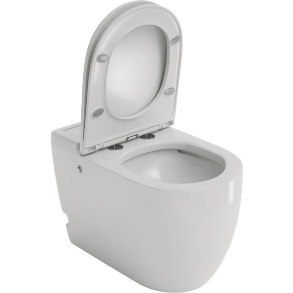 Унитаз приставной безободковый импульсный Grossman Impuls GR-PR-5502 с крышкой микролифт - фото 3