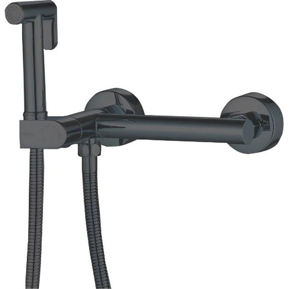 Набор для гигиенического душа Haiba HB5514-7 (с прогрессивным картриджем​) чёрный матовый - фото 