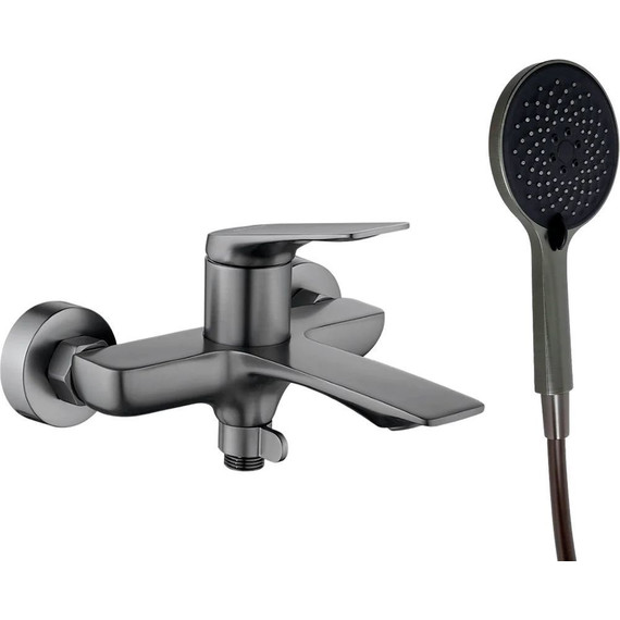 Смеситель для ванны Haiba HB60816-3, графит - фото 