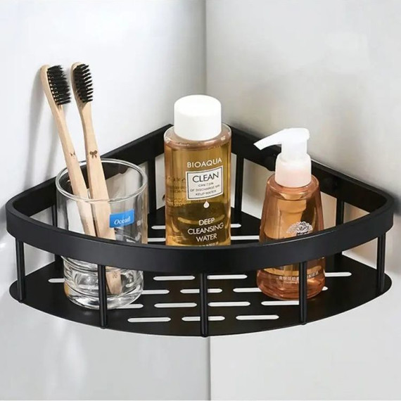 Полка угловая Ledeme L5507-1, черный - фото 6