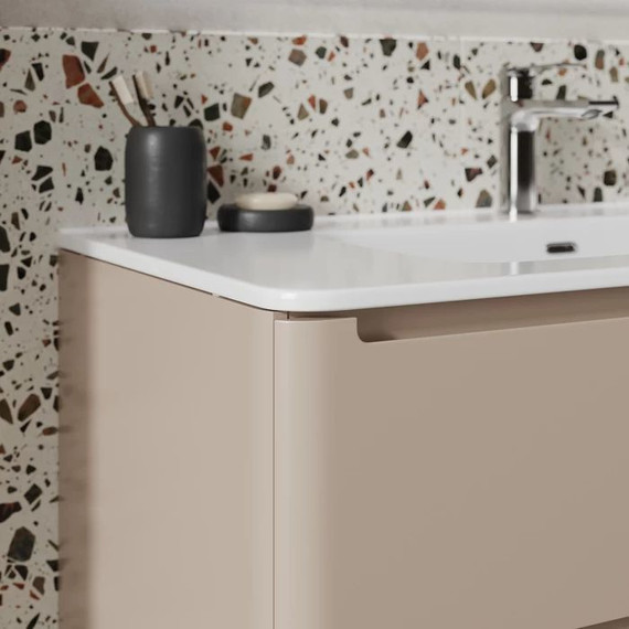 Тумба подвесная с раковиной Iddis Edifice 100 см EDI10C0i95K, капучино - фото 10