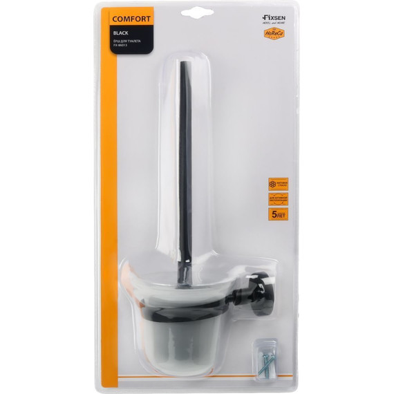 Ершик для унитаза Fixsen Comfort FX-86013, чёрный - фото 2
