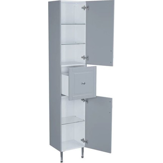 Пенал напольный Iddis Oxford 36 см OXF36L0i97, светло-серый - фото 4