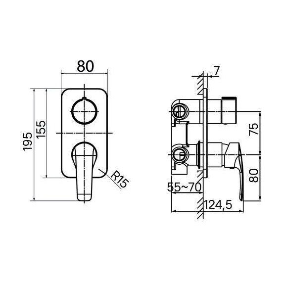 Смеситель для ванны Iddis Ray RAYSB00i68 - фото 4