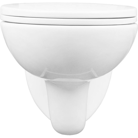 Унитаз подвесной безободковый Loranto Fredo CS-WH8005 с крышкой микролифт - фото 8
