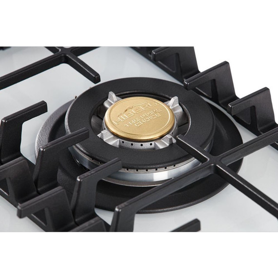 Газовая варочная поверхность Hiberg VM 4535 W (белое стекло) - фото 6