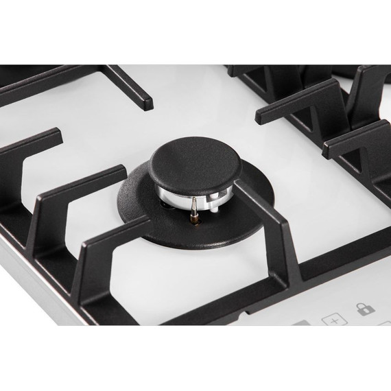 Газовая варочная поверхность Hiberg VM 4535 W (белое стекло) - фото 7