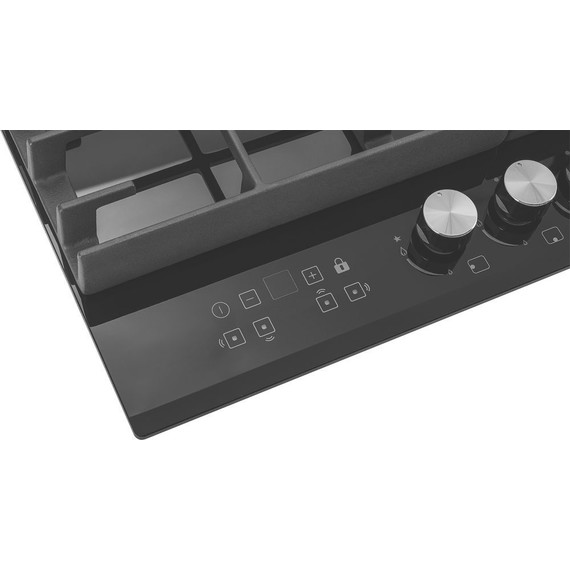 Газовая варочная поверхность Hiberg VM 6145 B (чёрное стекло) - фото 5