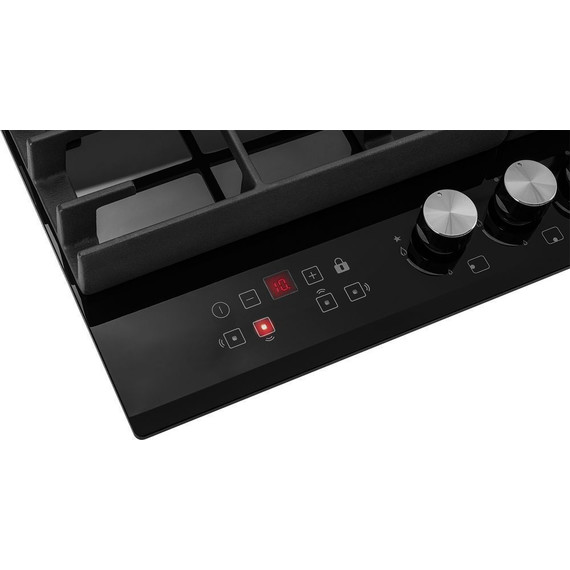 Газовая варочная поверхность Hiberg VM 6145 B (чёрное стекло) - фото 6