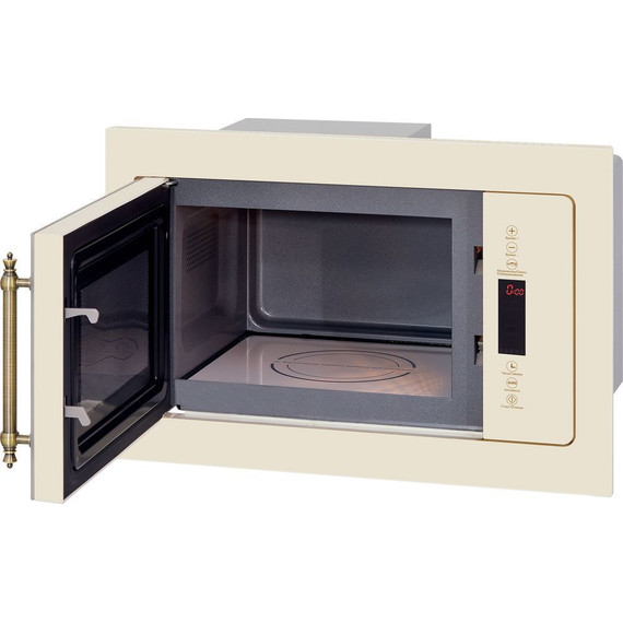 Встраиваемая микроволновая печь Hiberg VM 6502 YR (бежевое стекло) - фото 4