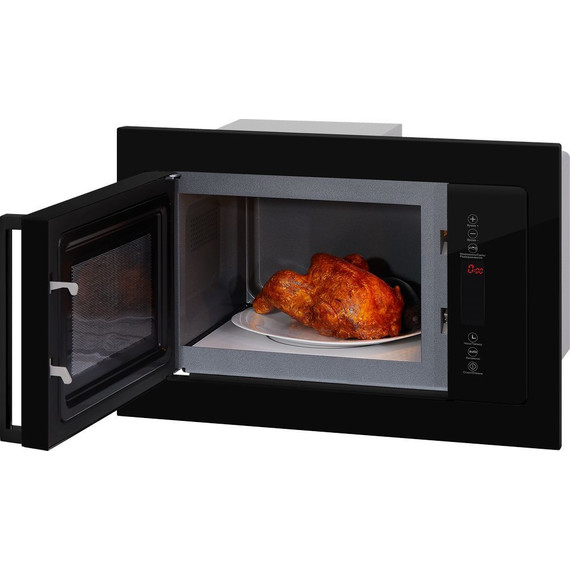 Встраиваемая микроволновая печь Hiberg VM 8505 B (чёрное стекло) - фото 7