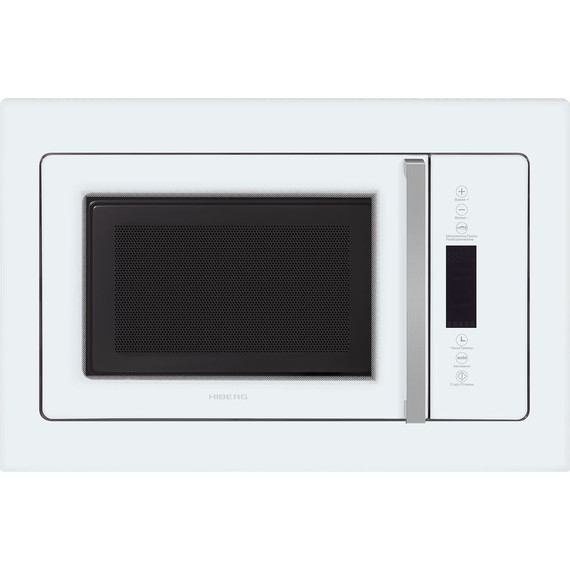 Встраиваемая микроволновая печь Hiberg VM 8505 W (белое стекло) - фото 2