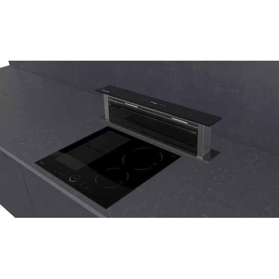 Вытяжка встраиваемая в столешницу Hiberg VTMF 90100 B (чёрное стекло) - фото 7