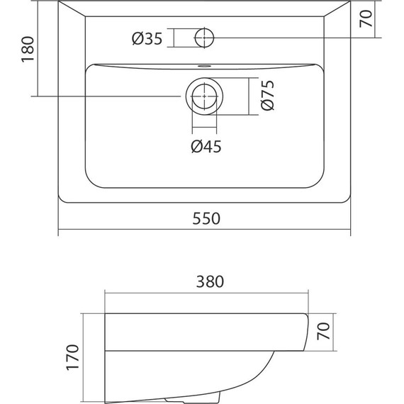 Тумба подвесная с раковиной Акватон Ронда 55 см 1A2076K1RSC20, дуб соммерсет - фото 8