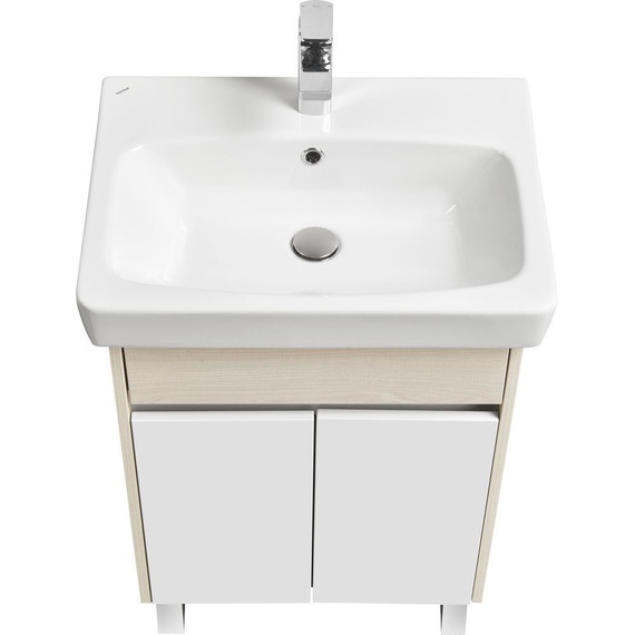 Тумба напольная с раковиной Акватон Верди 60 см 1A2077K1VDAV0, белый/ясень фабрик - фото 3