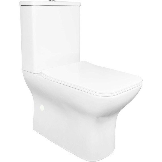 Унитаз-компакт безободковый Azario Fresco AZ-8302 с тонкой крышкой микролифт - фото 