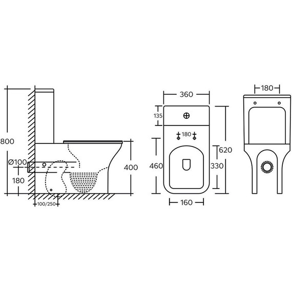 Унитаз-компакт безободковый Azario Fresco AZ-8302 с тонкой крышкой микролифт - фото 15