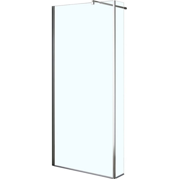Душевая перегородка Loranto Walk-in 100 см CS-L801 100, хром/прозрачное - фото 