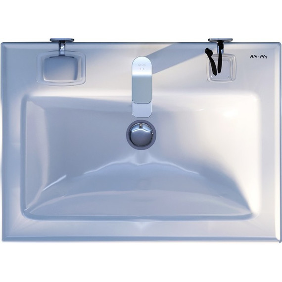 Тумба подвесная с раковиной Am.Pm X-Joy 65 см M85AFHX0652WG, белый глянцевый, Цвет фасада: белый - фото 13