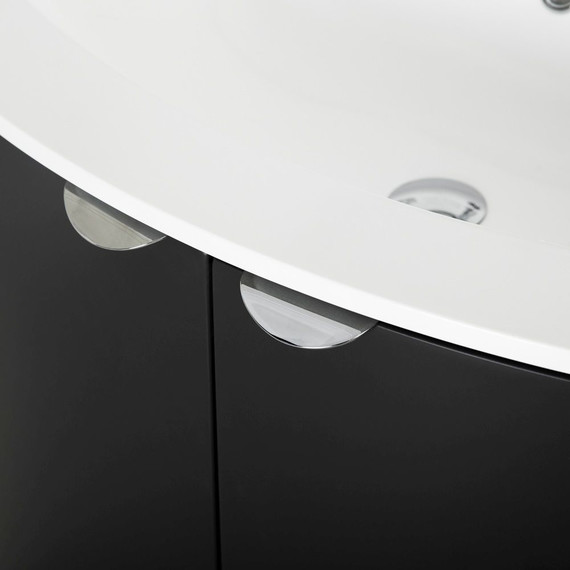 Тумба подвесная с раковиной Cezares Rialto 104 см 55171, Grafite - фото 10