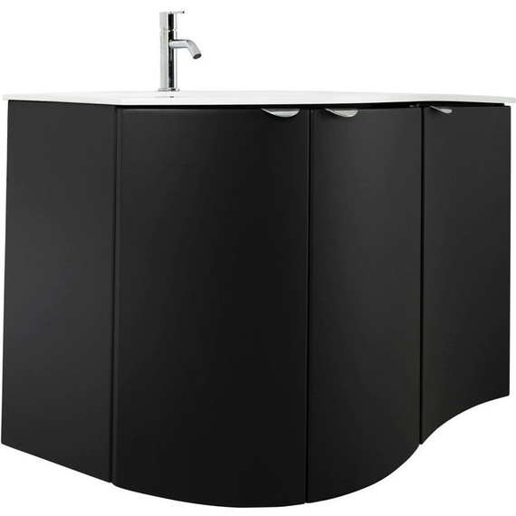 Тумба подвесная с раковиной Cezares Rialto 104 см 55171, Grafite - фото 8