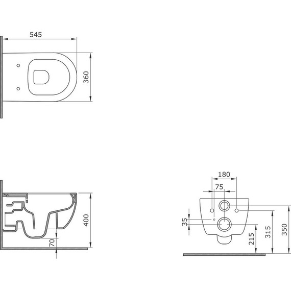 Унитаз подвесной безободковый Azario Ferio 87565 с тонкой крышкой микролифт - фото 12