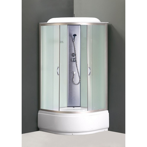 Душевая кабина Loranto CS-6610 F 100х100 см, хром/матовое - фото 2