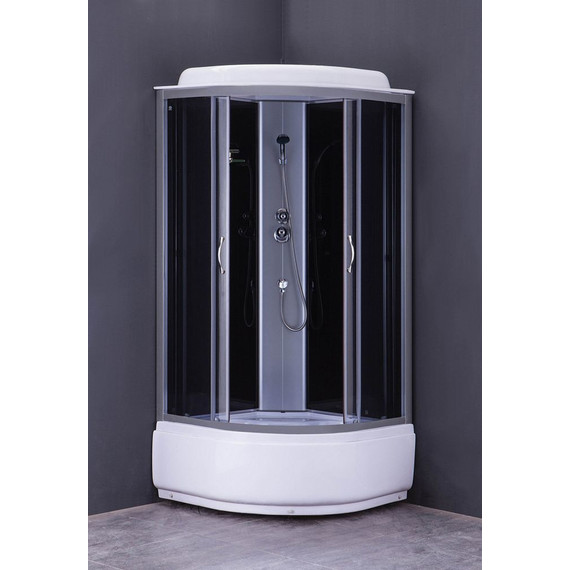 Душевая кабина Loranto CS-6610 G 100х100 см, хром/тонированное - фото 2