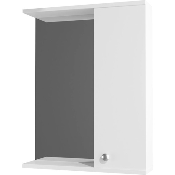 Зеркало-шкаф Стиль Моника 50 см R, без светильника, белый - фото 2