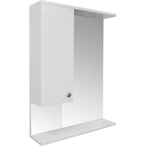 Зеркало-шкаф Loranto Моника 60 см L, без светильника, белый - фото 