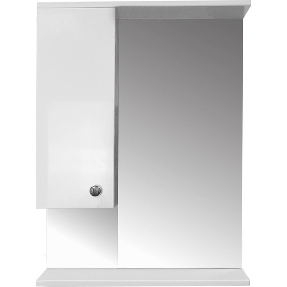 Зеркало-шкаф Loranto Моника 60 см L, без светильника, белый - фото 2